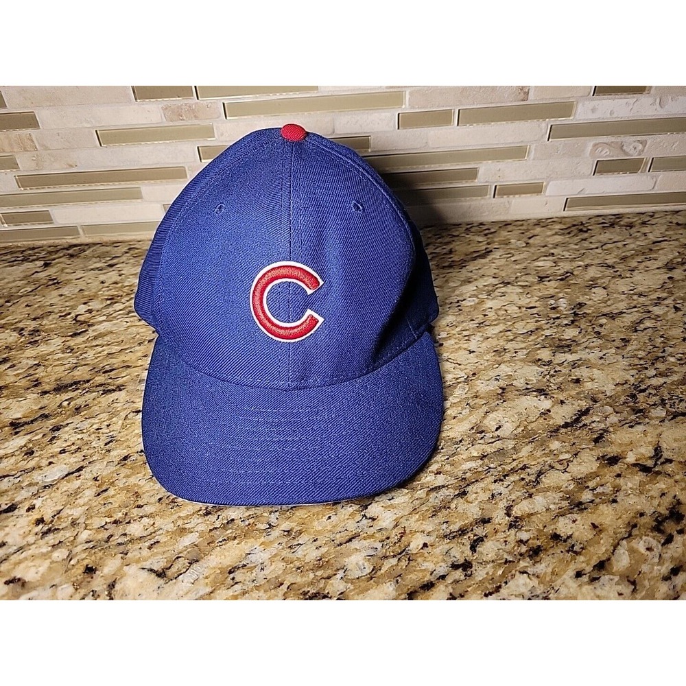 New Era Chicago Cubs Hat Size 7 Fitted 59Fifty Cap Blue MLB Baseball